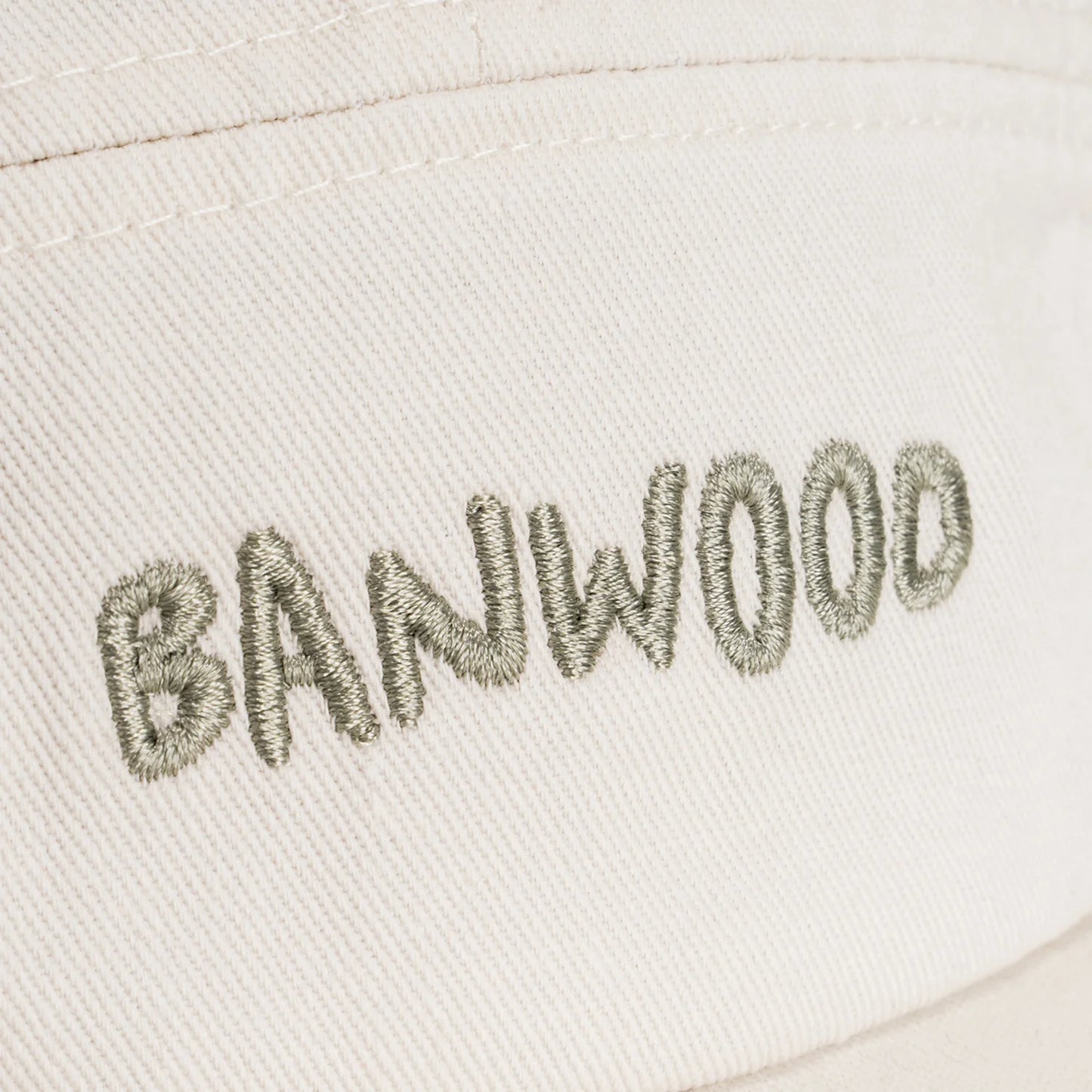Washed 5 Panel Cap - Cream