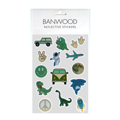 Reflective Stickers - Dinosaurs, Space & Adventure
