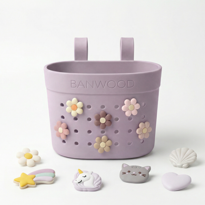 Pin & Ride Eco Scooter Basket - Lavender
