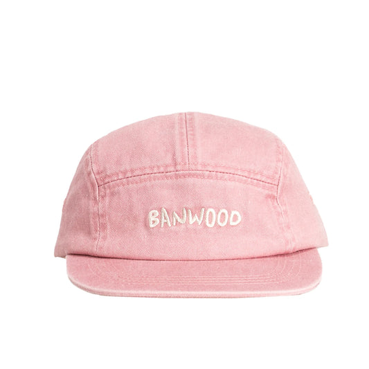 Washed 5 Panel Cap - Rose