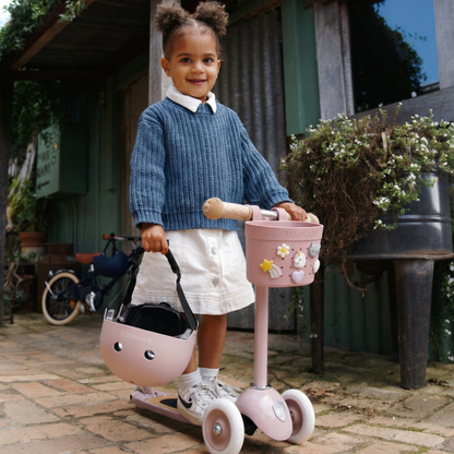 Pin & Ride Eco Scooter Basket - Dusty Rose