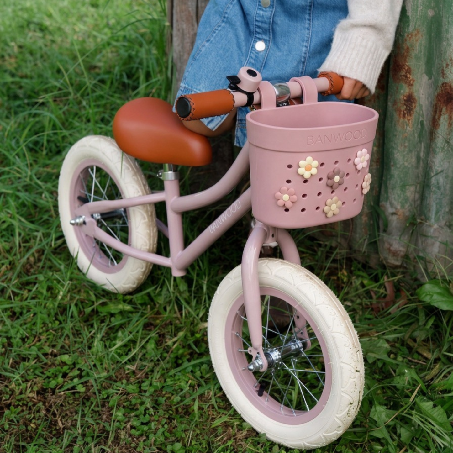 Pin & Ride Eco Scooter Basket - Raspberry