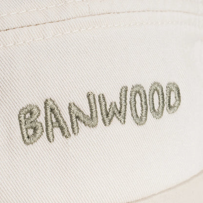 Washed 5 Panel Cap - Cream