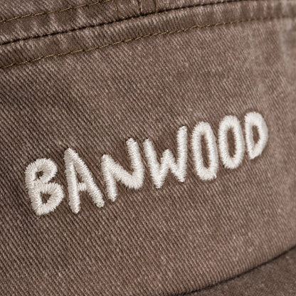Washed 5 Panel Cap - Brown
