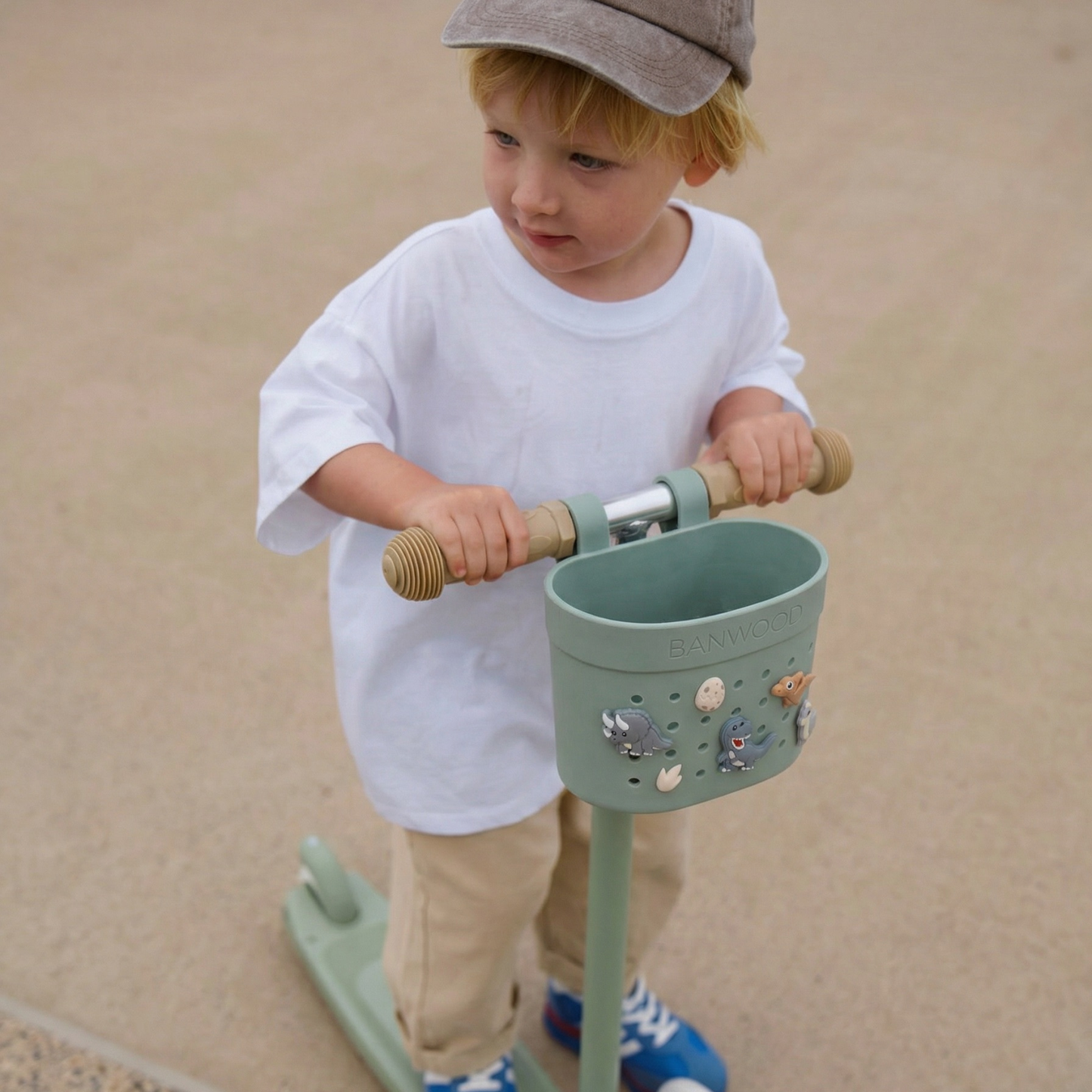 Pin & Ride Eco Scooter Basket - Clay