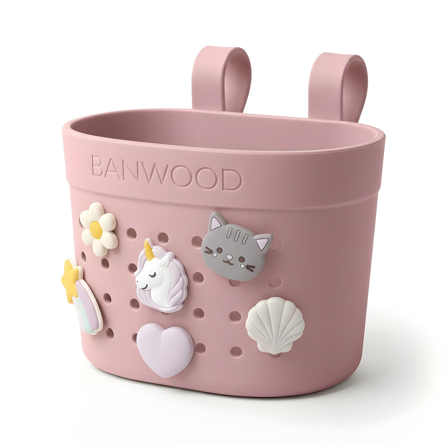 Pin & Ride Eco Scooter Basket - Dusty Rose