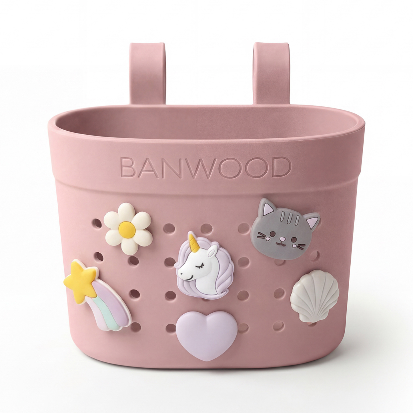 Pin & Ride Eco Scooter Basket - Dusty Rose