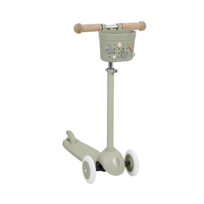 Pin & Ride Eco Scooter Basket - Olive