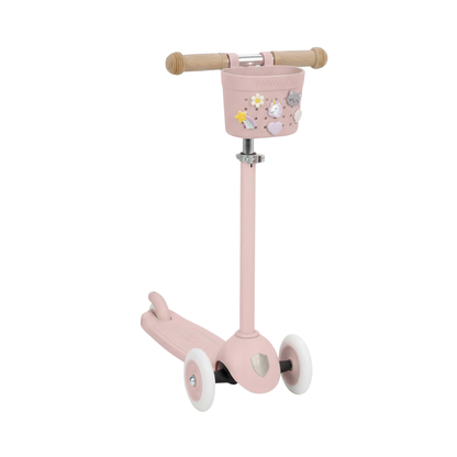 Pin & Ride Eco Scooter Basket - Faded Pink
